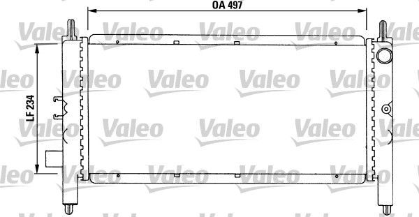 Valeo 731215 - Chladič vody -