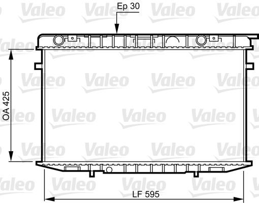 Valeo 731236 - Chladič vody -