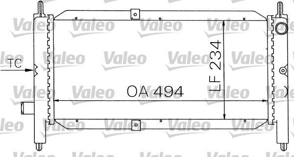 Valeo 731243 - Chladič vody -
