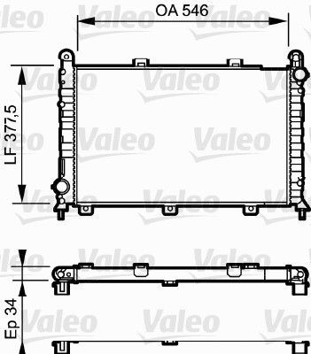 Valeo 731251 - Chladič vody -
