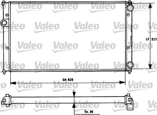 Valeo 731265 - Chladič vody -