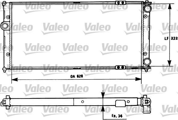 Valeo 731266 - Chladič vody -
