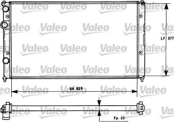 Valeo 731268 - Chladič vody -