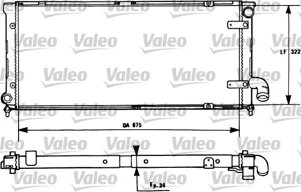 Valeo 731269 - Chladič vody -