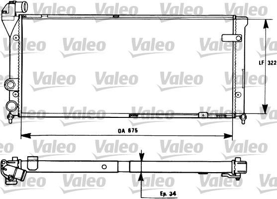Valeo 731270 - Chladič vody -