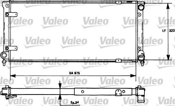 Valeo 731271 - Chladič vody -