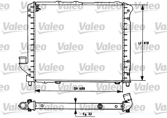 Valeo 731281 - Chladič vody -