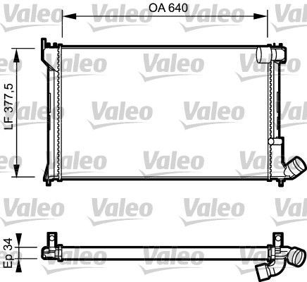 Valeo 731289 - Chladič vody -