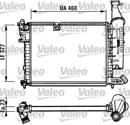 Valeo 731295 - Chladič vody -