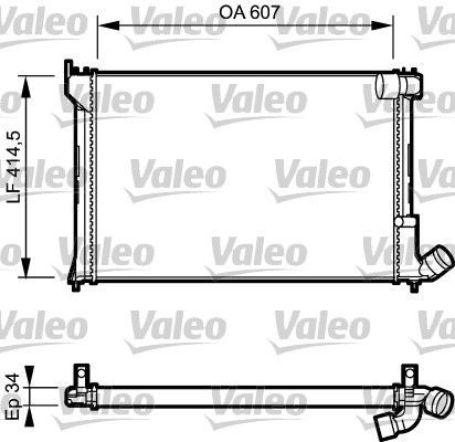 Valeo 731297 - Chladič vody -