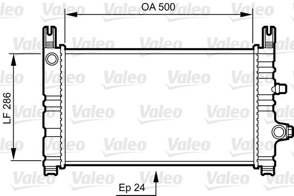 Valeo 731299 - Chladič vody -