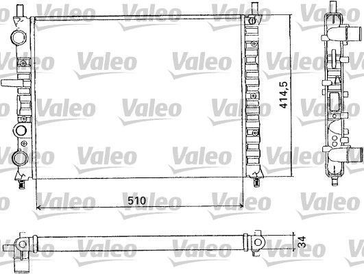 Valeo 731302 - Chladič vody -
