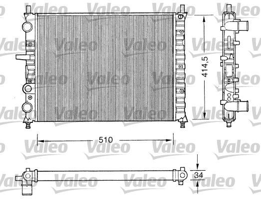 Valeo 731303 - Chladič vody -