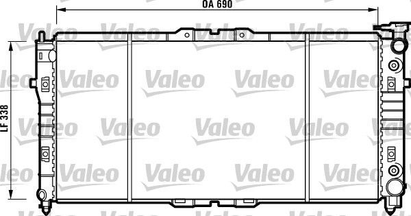 Valeo 731372 - Chladič vody -