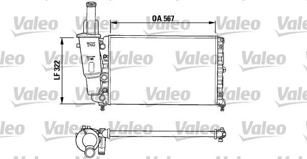 Valeo 731374 - Chladič vody -