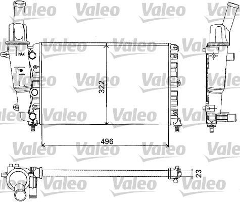 Valeo 731375 - Chladič vody -