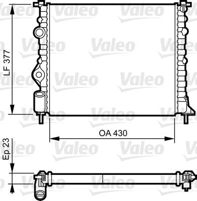 Valeo 731378 - Chladič vody -