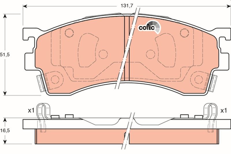 TRW GDB3192 - Brzdové platničky -