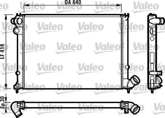 Valeo 731383 - Chladič vody -