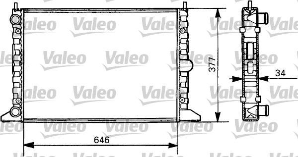 Valeo 731385 - Chladič vody -