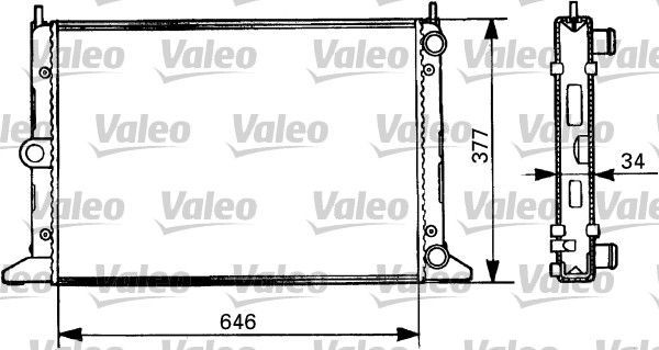 Valeo 731386 - Chladič vody -