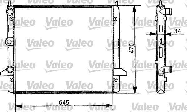 Valeo 731387 - Chladič vody -