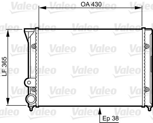 Valeo 731401 - Chladič vody -