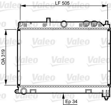 Valeo 731412 - Chladič vody -