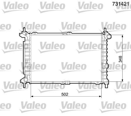 Valeo 731421 - Chladič vody -
