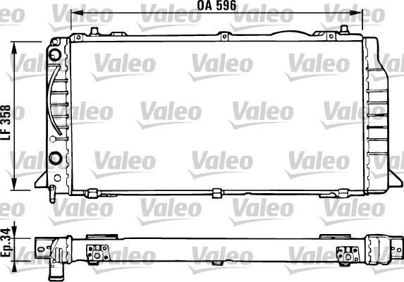 Valeo 731422 - Chladič vody -