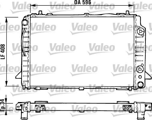Valeo 731430 - Chladič vody -