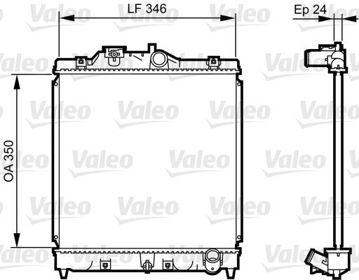 Valeo 731434 - Chladič vody -