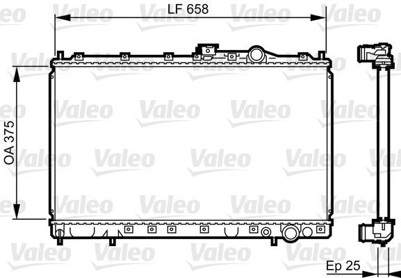 Valeo 731451 - Chladič vody -