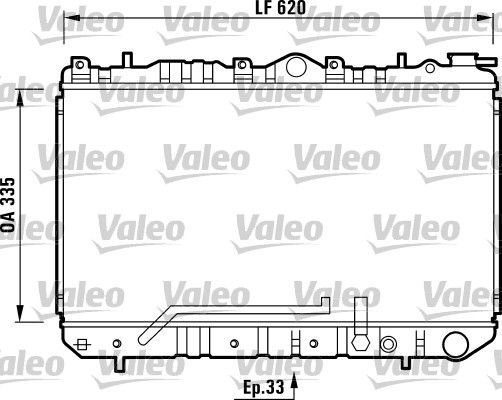 Valeo 731454 - Chladič vody -