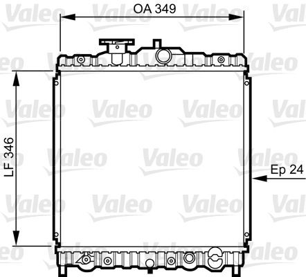 Valeo 731458 - Chladič vody -