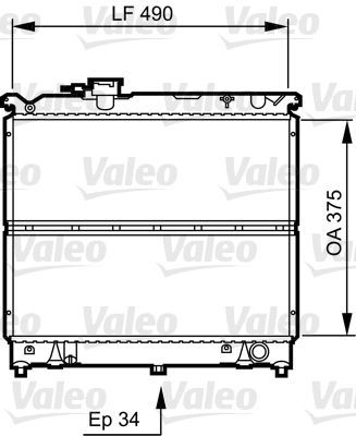 Valeo 731463 - Chladič vody -