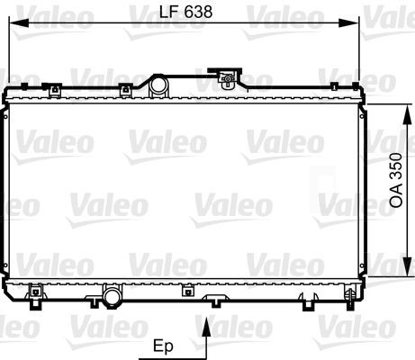 Valeo 731464 - Chladič vody -