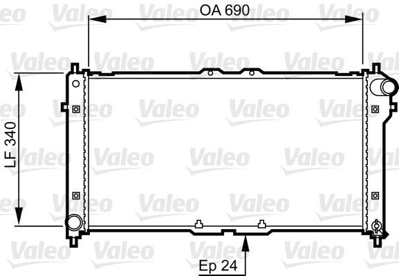 Valeo 731466 - Chladič vody -