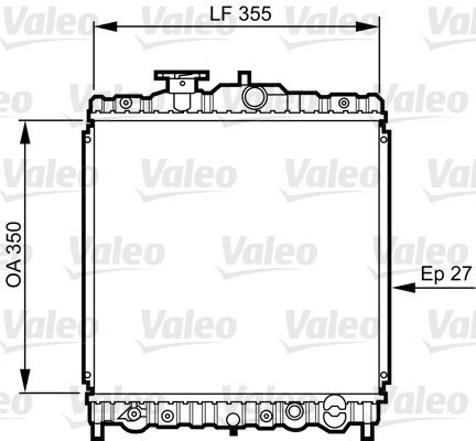 Valeo 731469 - Chladič vody -