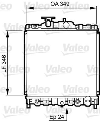 Valeo 731473 - Chladič vody -
