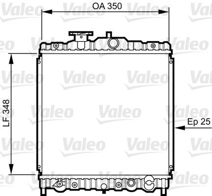 Valeo 731474 - Chladič vody -