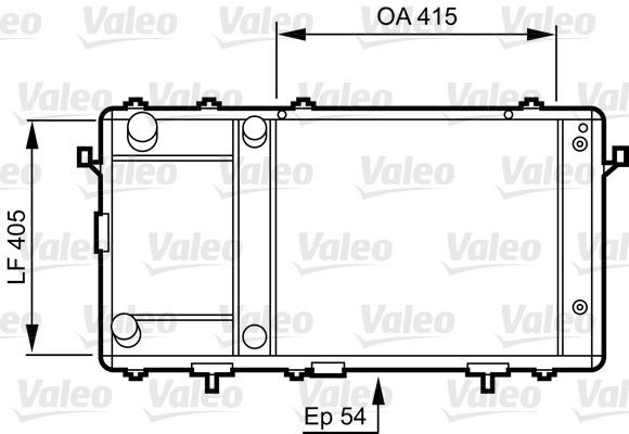 Valeo 731491 - Chladič vody -
