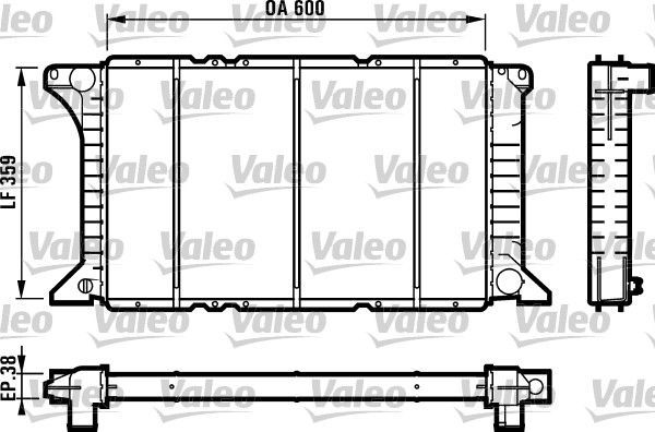 Valeo 731492 - Chladič vody -