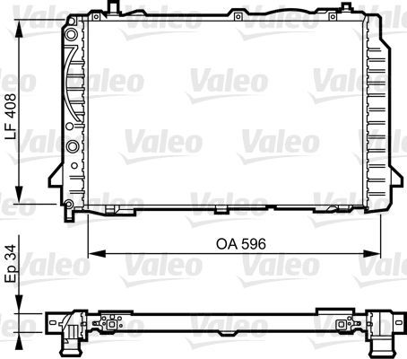 Valeo 731503 - Chladič vody -