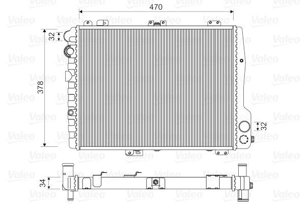Valeo 731505 - Chladič vody -