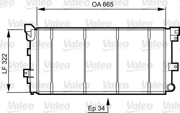 Valeo 731531 - Chladič vody -