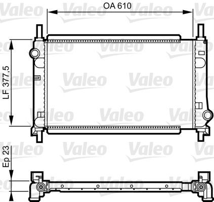 Valeo 731550 - Chladič vody -