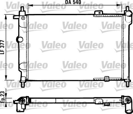 Valeo 731551 - Chladič vody -