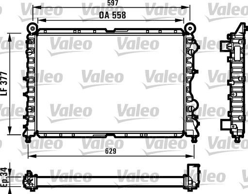 Valeo 731561 - Chladič vody -