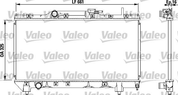 Valeo 731565 - Chladič vody -